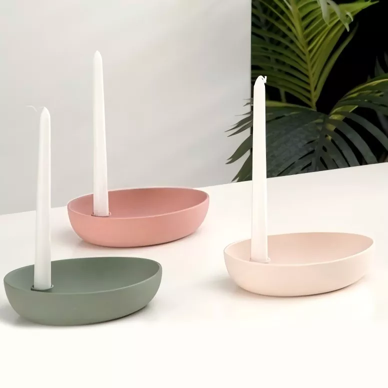 Kandela-euskarri obalo zeramikazko modernoa